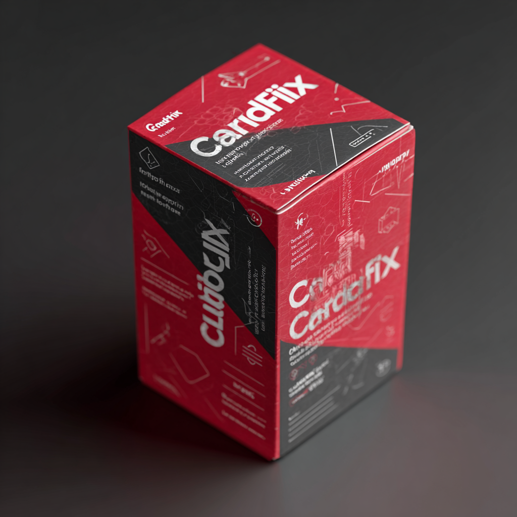 CardioFix product package on neutral background